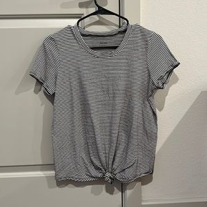 Madewell striped tie top - gently worn